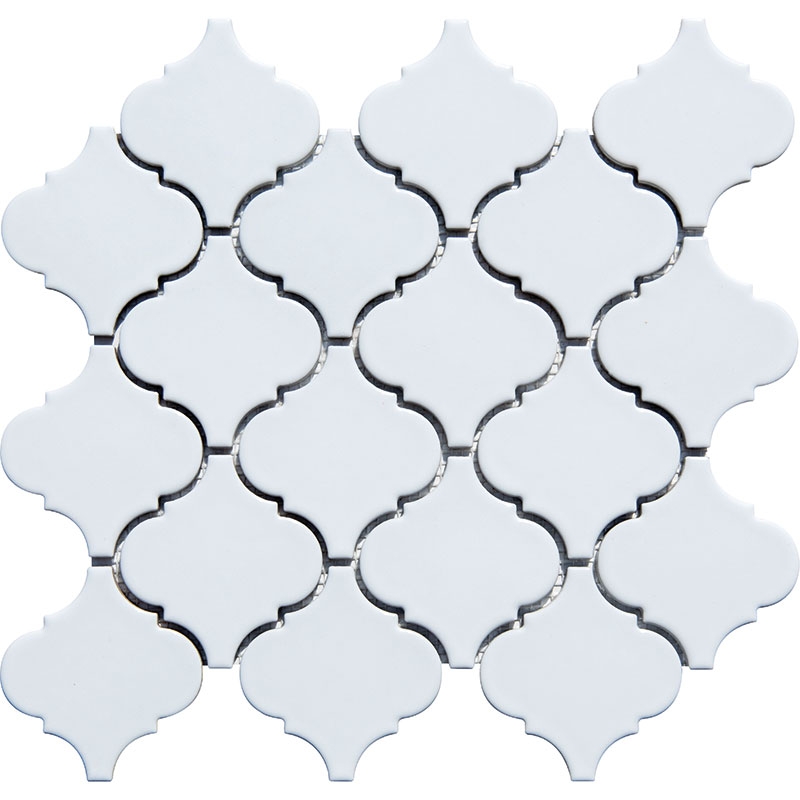 Porselen Mozaikler Arabesque Serisi Beyaz Karo