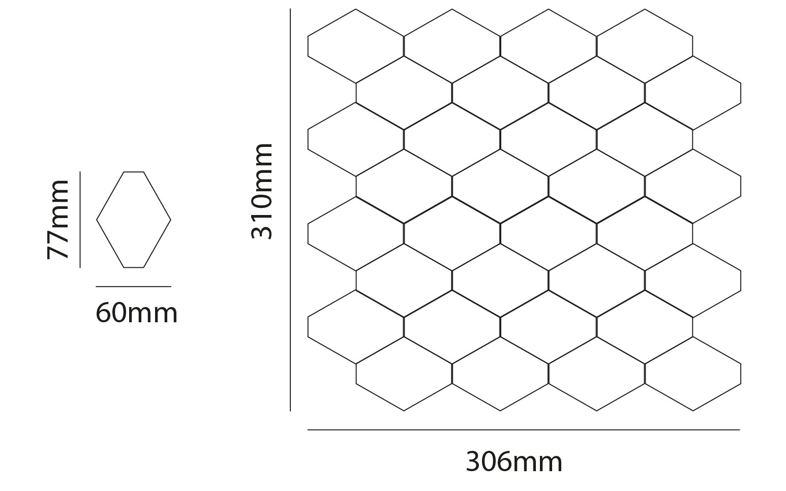 Porselen Mozaikler Diamond Serisi Karo Ebat Bilgisi