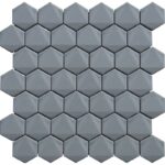 Porselen Mozaikler 3D Hexagon Serisi Gri Karo